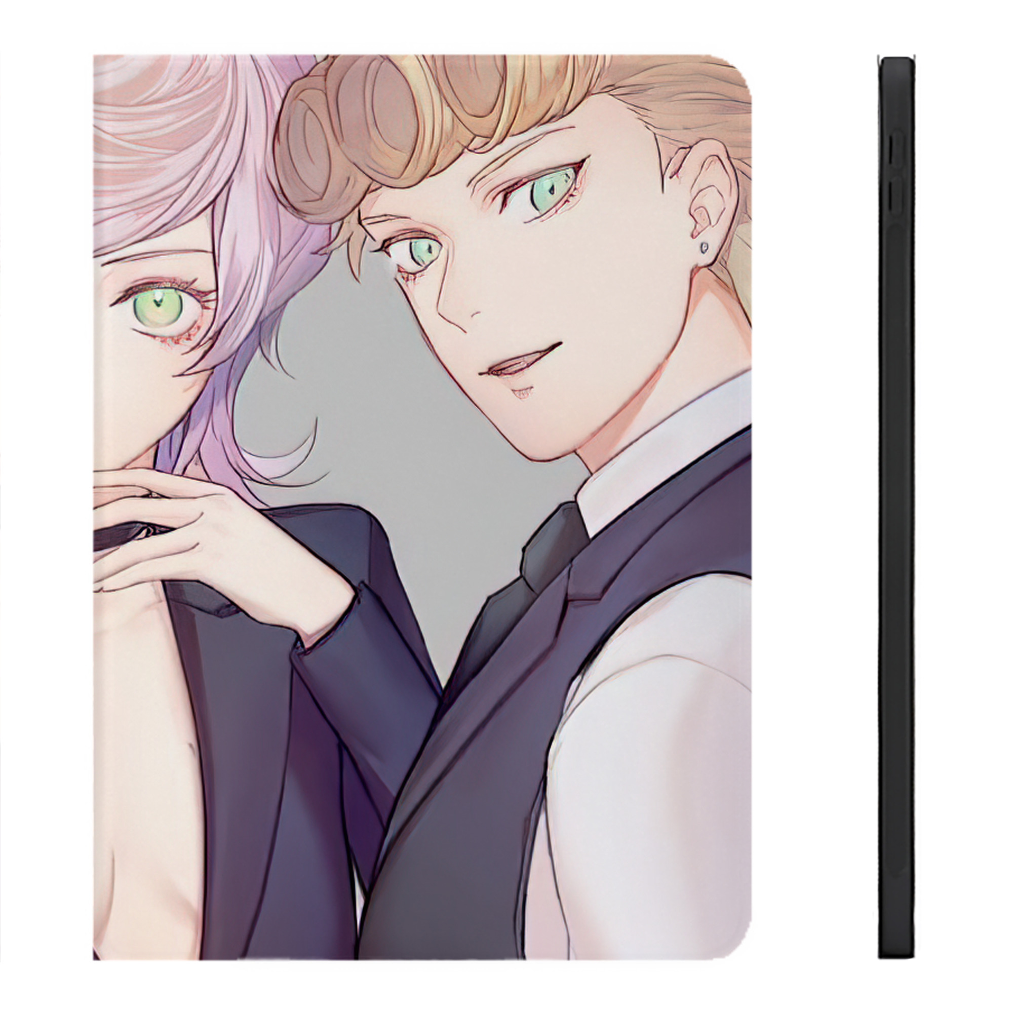（画像用） ジョジョの奇妙な冒険 JoJo's Bizarre Adventure IPadケース ペンホルダー付き ブックスタイルデザイン